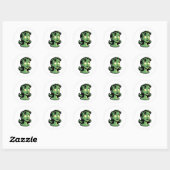 Sticker Rond Radium Girl (Feuille)