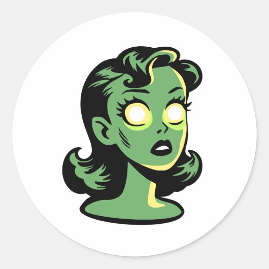 Sticker Rond Radium Girl (Devant)