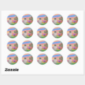 Sticker Rond Ragdoll Cat (Point Bleu) - Day Star (Feuille)
