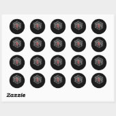 Sticker Rond Rage Cage Boire Alcool Partie Boire Jeu (Feuille)