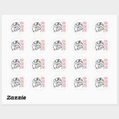 Sticker Rond Rage guy fuuu fuuuu (Feuille)