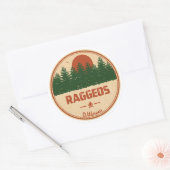 Sticker Rond Raggeds Wilderness Colorado (Enveloppe)