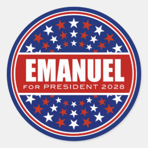 Sticker Rond Rahm Emanuel Président 2028