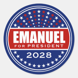 Sticker Rond Rahm Emanuel Président 2028