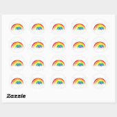 Sticker Rond Rainbo (Feuille)