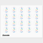 Sticker Rond Rainbow (Feuille)