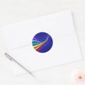 Sticker Rond Rainbow and Stars (Enveloppe)