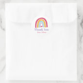 Sticker Rond Rainbow Bright Birthday Merci Favoriser (Sac)