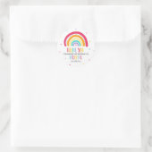 Sticker Rond Rainbow Bright Party Favoriser (Sac)
