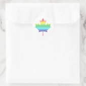 Sticker Rond Rainbow Canada (Sac)