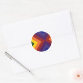 Sticker Rond Rainbow Chevrons (Enveloppe)
