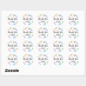 Sticker Rond Rainbow Confetti Anniversaire de enfant Party Merc (Feuille)
