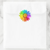 Sticker Rond Rainbow Daisy (Sac)