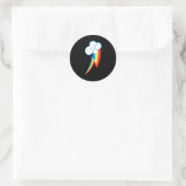Sticker Rond Rainbow Dash Cuties Mark (Sac)