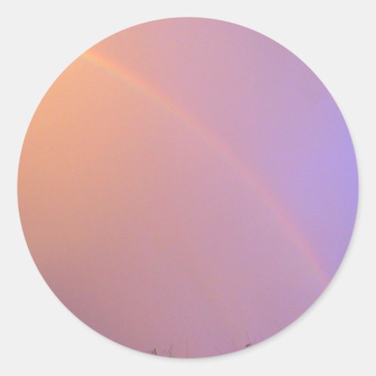 Sticker Rond Rainbow été (Devant)