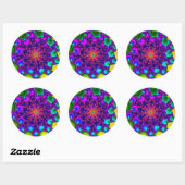 Sticker Rond Rainbow Marigold (Feuille)