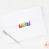Sticker Rond Rainbow Men (Enveloppe)