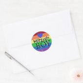 Sticker Rond Rainbow Mitzvah Boy (Enveloppe)