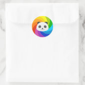 Sticker Rond Rainbow Panda (Sac)