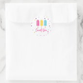 Sticker Rond Rainbow Pop Sweet Un 1er anniversaire (Sac)