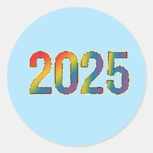 Sticker Rond Rainbow Radiance : édition 2025