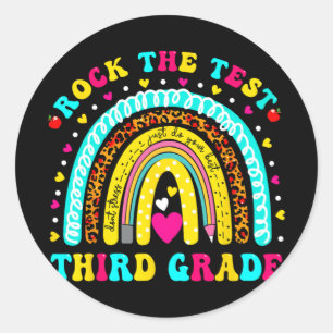 Sticker Rond Rainbow Rock Le Jour D'Essai Troisième Jour D'Essa