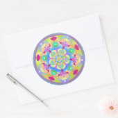 Sticker Rond Rainbow Song Mandala (Enveloppe)