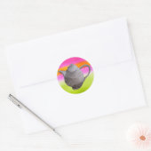 Sticker Rond Rainbow Teapot partie thé (Enveloppe)