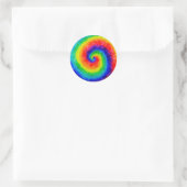 Sticker Rond Rainbow Tie-Dye Alcohol (Sac)