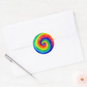 Sticker Rond Rainbow Tie-Dye Alcohol (Enveloppe)