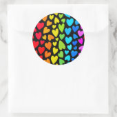 Sticker Rond Rainbow Watercolor Motif (Sac)