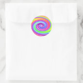 Sticker Rond Rainbow Whirl (Sac)