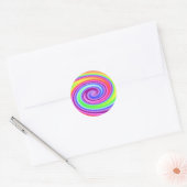 Sticker Rond Rainbow Whirl (Enveloppe)