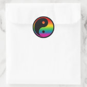 Sticker Rond Rainbow Yin Yang (Sac)