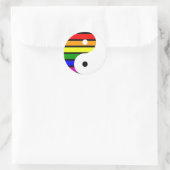 Sticker Rond Rainbow Yin Yang (Sac)