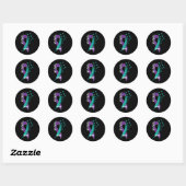 Sticker Rond Rainbow You Problem 988 Suicide Prevention Award (Feuille)