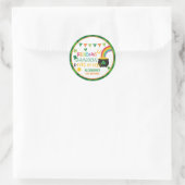 Sticker Rond Rainbows, Shamrocks et Pots d'Autocollant Or (Sac)