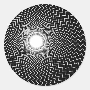 Sticker Rond Rainbowvérité Live Hallucinations Illusion optique