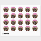 Sticker Rond Rainforest Baby Orangutan (Feuille)