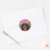 Sticker Rond Rainforest Baby Orangutan (Enveloppe)