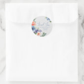 Sticker Rond Raisin Floral Botanique Merci (Sac)