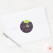 Sticker Rond Raisin vert (Enveloppe)