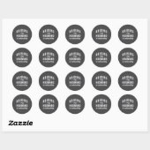 Sticker Rond Raising My Husband Is Exhausting Funny Wife Valent (Feuille)