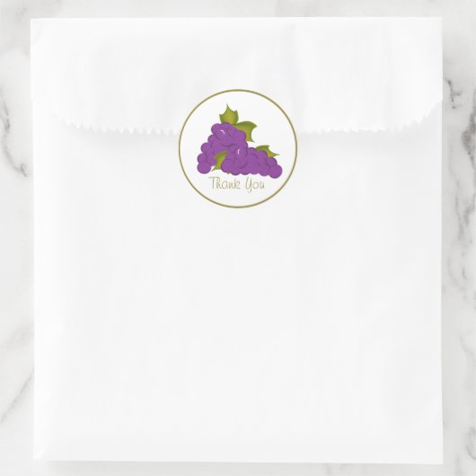 Sticker Rond Raisins de Havest (Sac)
