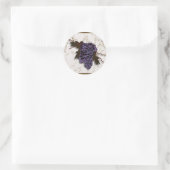 Sticker Rond Raisins et abeilles (Sac)