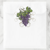 Sticker Rond Raisins pourpres (Sac)