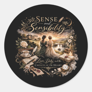Sticker Rond Raison et Sensibilité