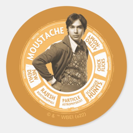 Sticker Rond Rajesh Info Graphic (Devant)