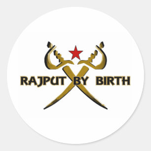 Sticker Rond Rajput par l'étoile rouge de naissance