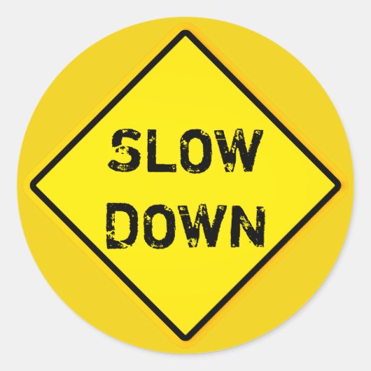Sticker Rond ralentir (Devant)